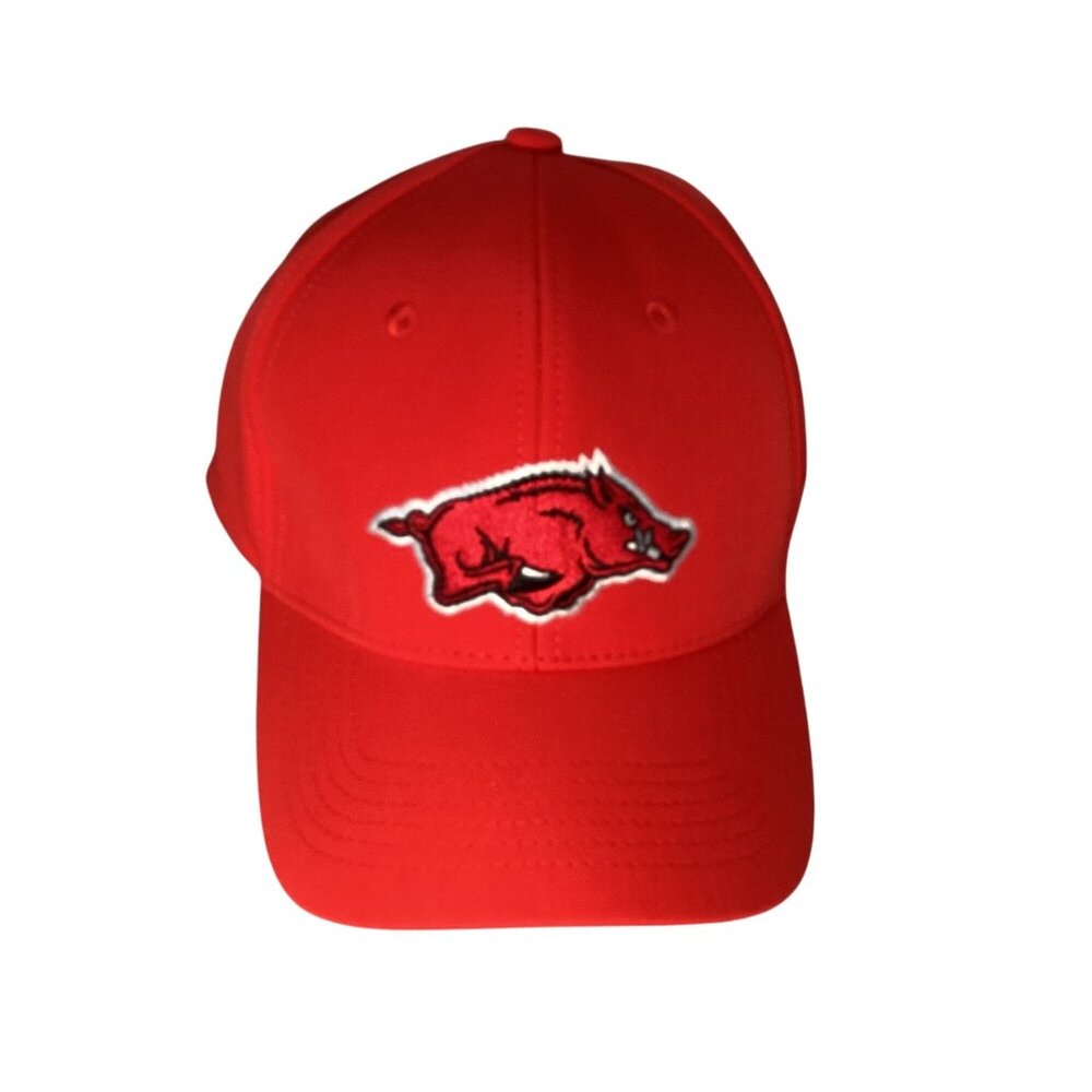 Arkansas Razorbacks Unisex Fitted Baseball Cap Embroidered Hog Size Large NEW